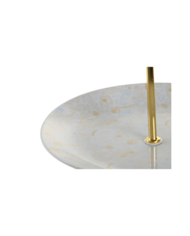 FRUTERO PORCELANA METAL 27X27X34 3PISOS AZUL