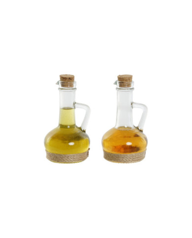 ACEITERA VINAGRERA SET 2 CRISTAL 9X9X16 320ML