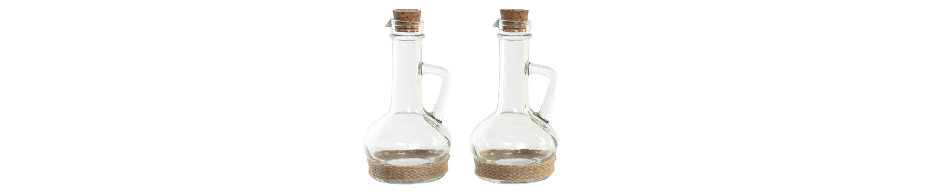 ACEITERA VINAGRERA SET 2 CRISTAL 9X9X16 320ML