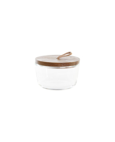 BOTE SET 3 ACACIA CRISTAL 20,5X10,5X7 240ML MARRON