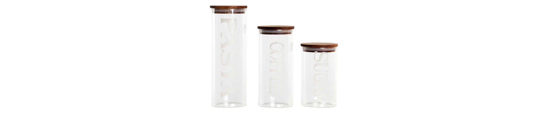 BOTE SET 3 BOROSILICATO 10,5X10,5X27,7 1,8L LETRAS