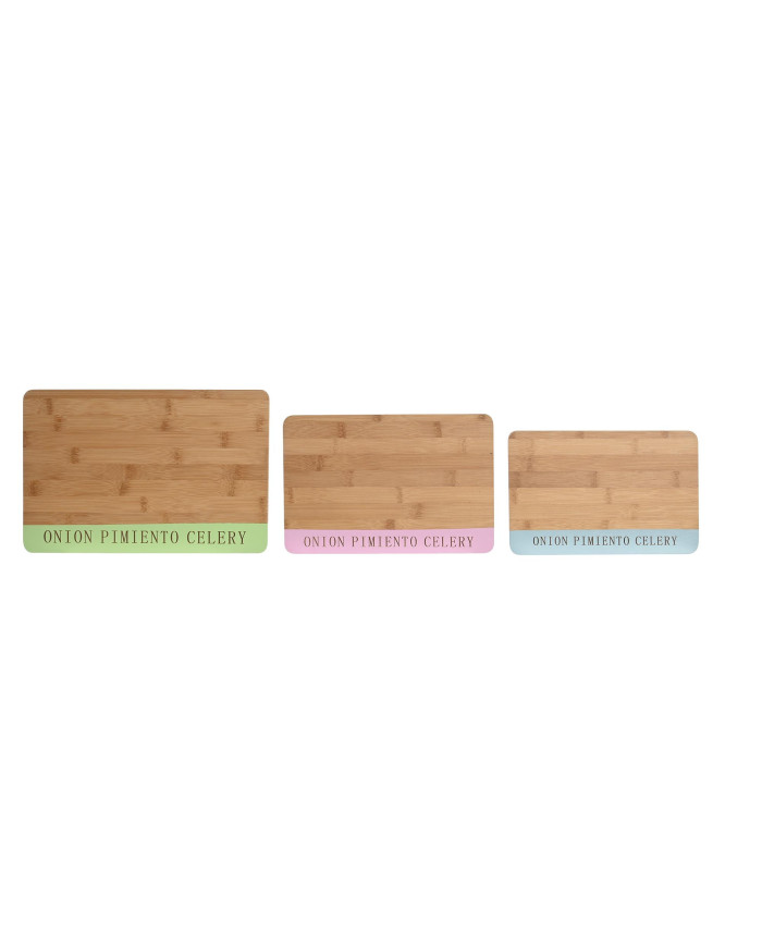 TABLA CORTAR SET 3 BAMBU 33,5X22,4X1,2 COLORES