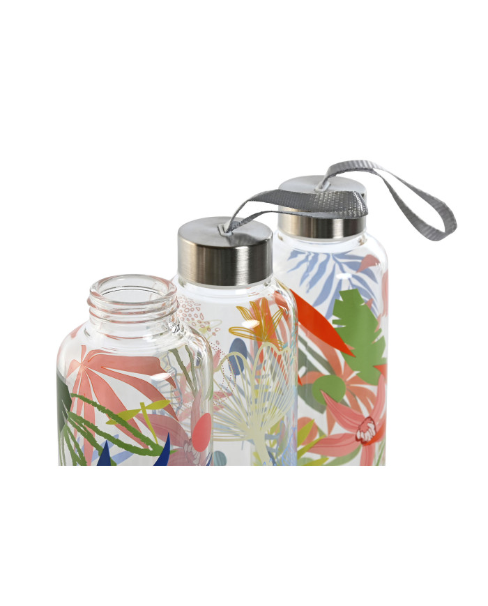 BOTELLA BOROSILICATO 6,5X6,5X23 550ML, 3 SURT.
