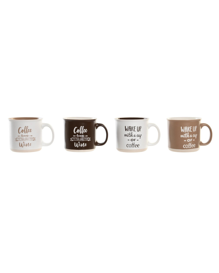 MUG PORCELANA 13,5X10,5X10 510ML COFFEE 4 SURT.
