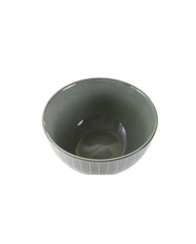 BOL GRES ESMALTADO 14,3X14,3X7,5 612ML RAYAS VERDE