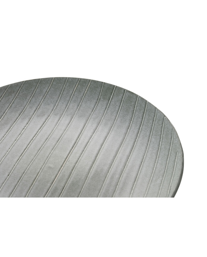 PLATO GRES ESMALTADO 20X20X2,5 RAYAS VERDE