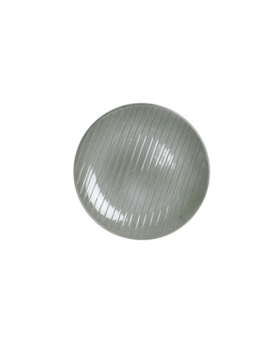 PLATO GRES ESMALTADO 27,5X27,5X3 RAYAS VERDE