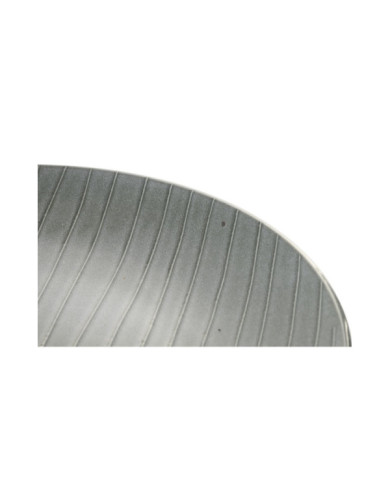PLATO GRES ESMALTADO 27,5X27,5X3 RAYAS VERDE