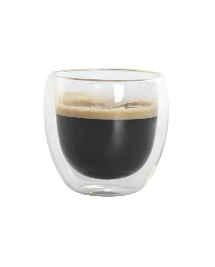 VASO SET 2 CRISTAL 8,3X8,3X8,9 250ML DOBLE PARE