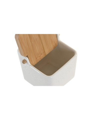 AZUCARERO PORCELANA BAMBU 12X12X11,5 BLANCO
