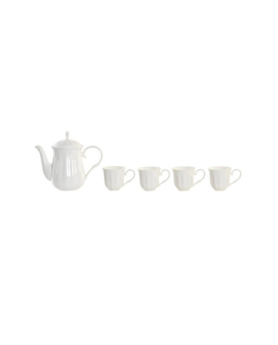 CAFE SET 6 PORCELANA BAMBU 29X20X22 BLANCO