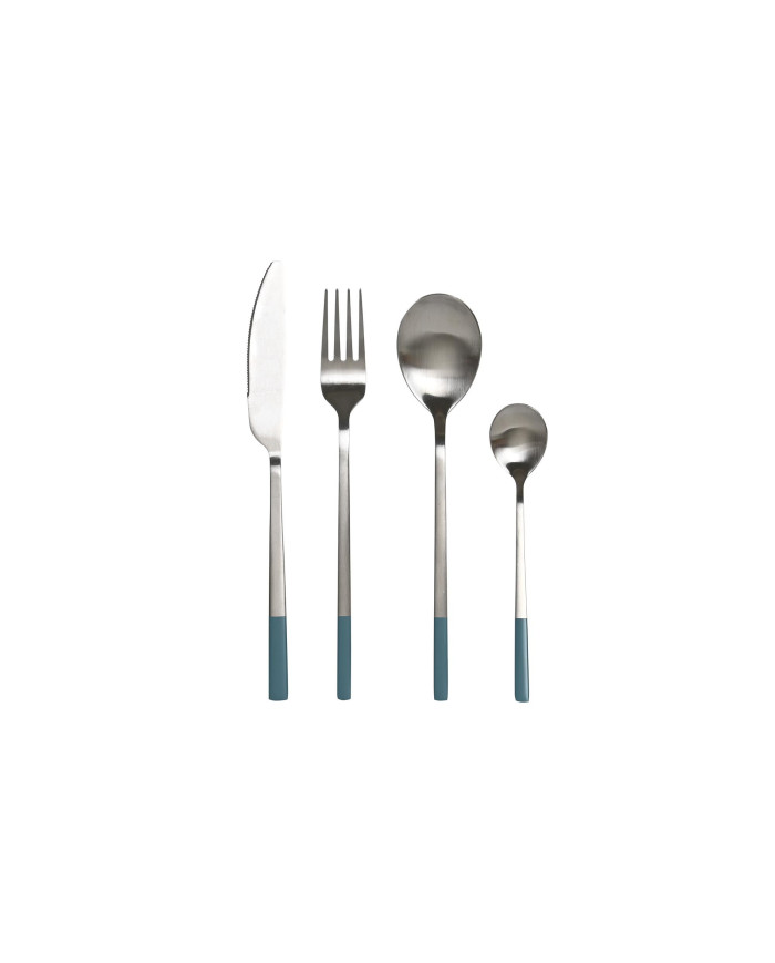 CUBERTERIA SET 16 INOX 2X0,3X21 2MM AZUL