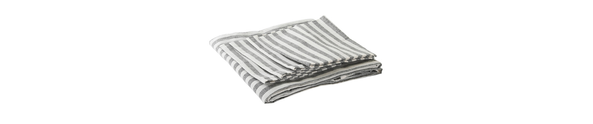 MANTEL SET 9 ALGODON 250X150X0,5 200GSM RAYAS GRIS