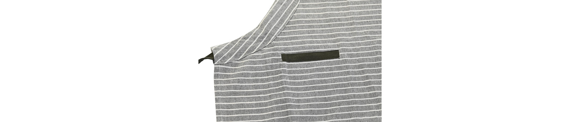 DELANTAL SET 2 ALGODON 70X1X85 200GSM, RAYAS VERDE