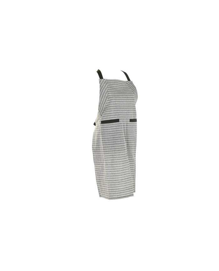 DELANTAL SET 2 ALGODON 70X1X85 200GSM, RAYAS VERDE