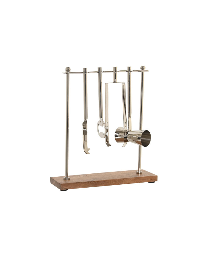 COCTEL SET 4 INOX ACACIA 25,5X9X30 PLATEADO