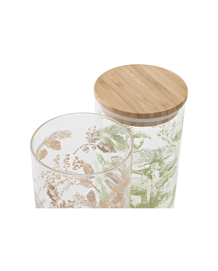 BOTE BOROSILICATO BAMBU 10X10X17 1L, 2 SURT.