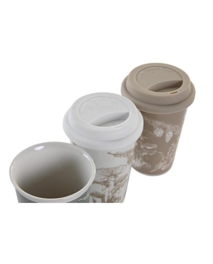 MUG PORCELANA SILICONA 10X10X14 400 ML, 3 SURT.