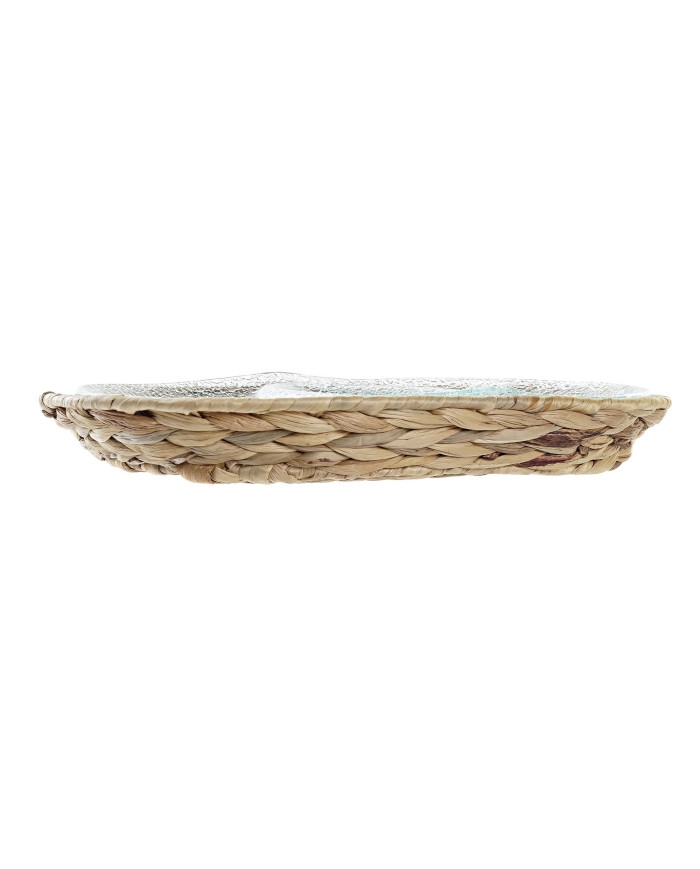 BANDEJA CRISTAL FIBRA 38X25X4 TRANSPARENTE