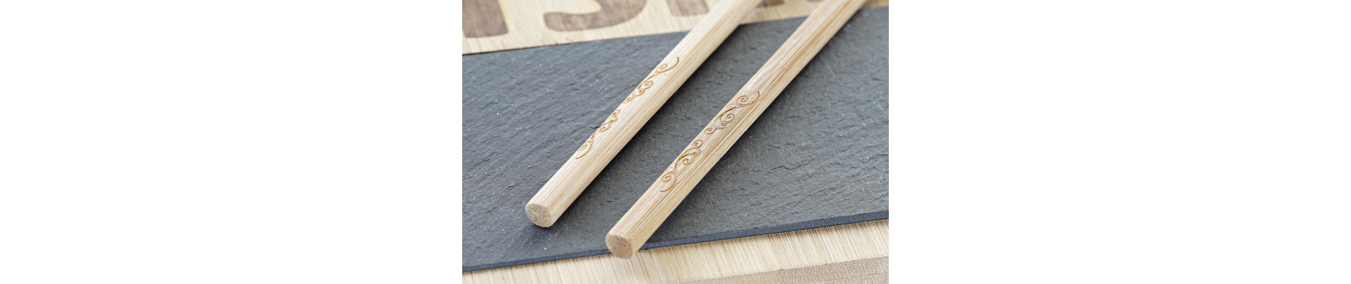 SUSHI SET 7 BAMBU PIZARRA 25X22X3 NATURAL
