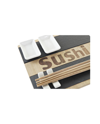 SUSHI SET 7 BAMBU PIZARRA 25X22X3 NATURAL