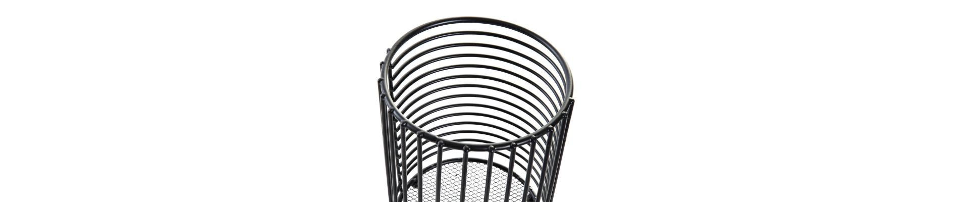 CUBERTERO METAL 11,5X11,5X16 NEGRO