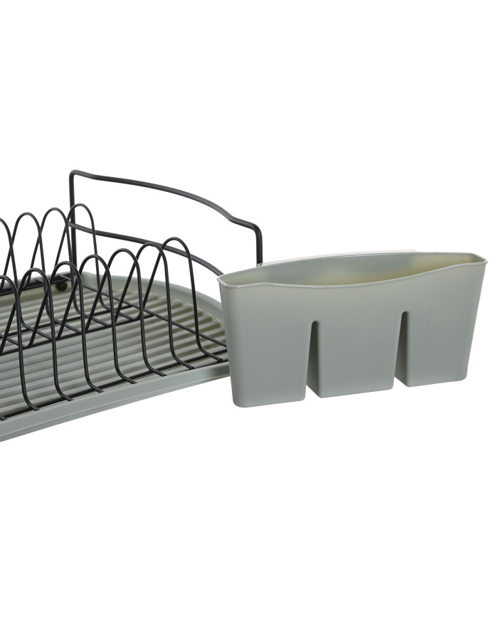 ESCURREPLATOS METAL PP 47,5X26,5X11 VERDE MENTA