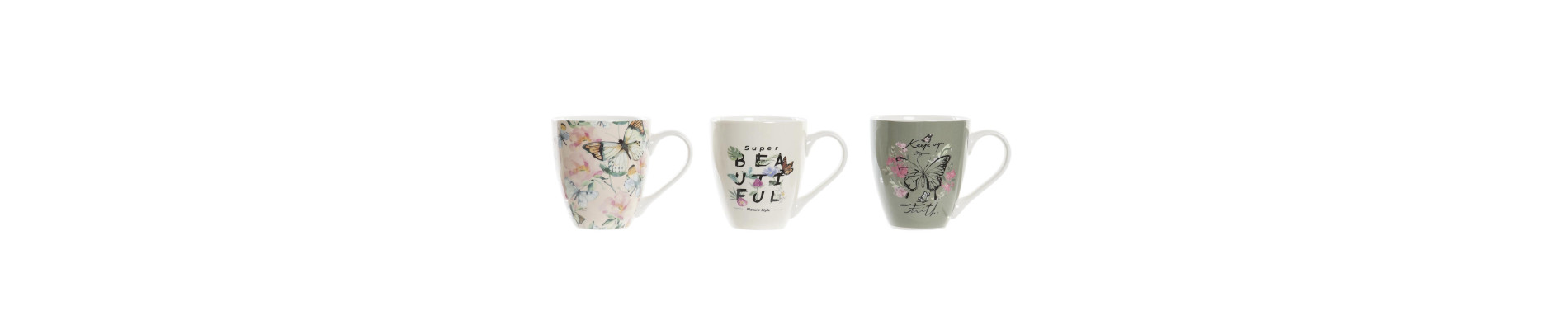 MUG GRES 14X9,5X8,7 420ML GEOMETRICO 4 SURT.