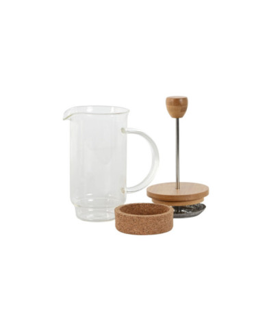 CAFETERA BOROSILICATO BAMBU 12X7X18,5 350ML