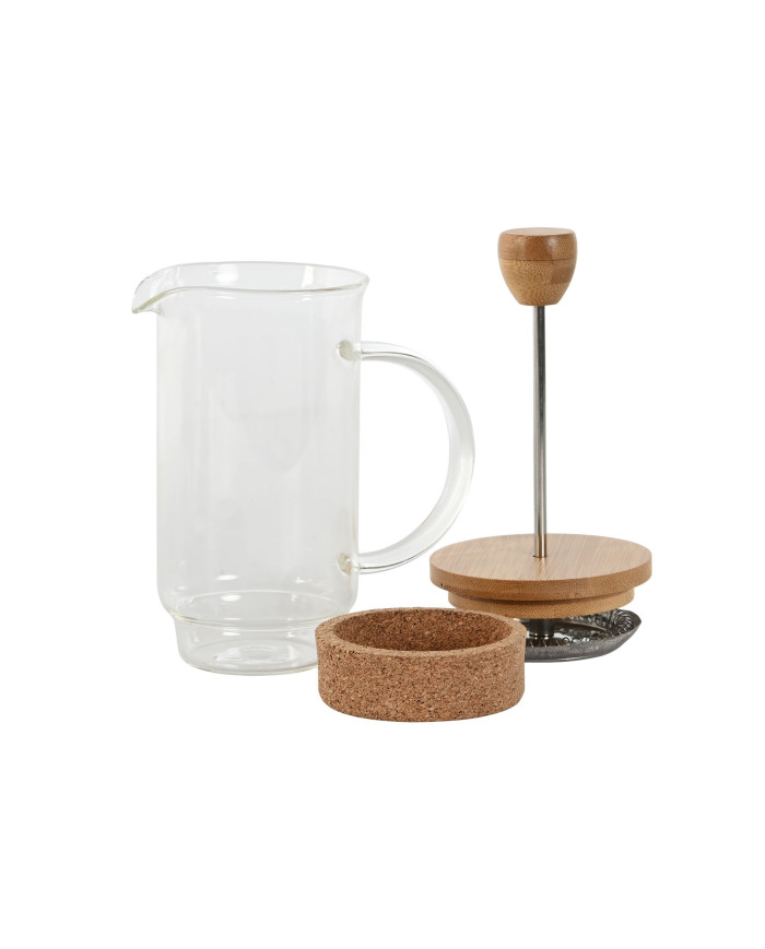 CAFETERA BOROSILICATO BAMBU 12X7X18,5 350ML