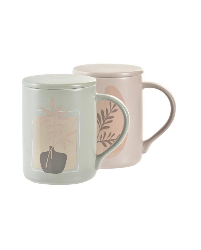 MUG INFUSIONES PORCELANA 12X8X11 420ML 2 SURT.