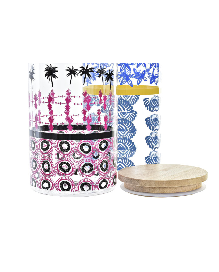 BOTE BOROSILICATO 10X10X22 1400ML, AFRICA 2 SURT.