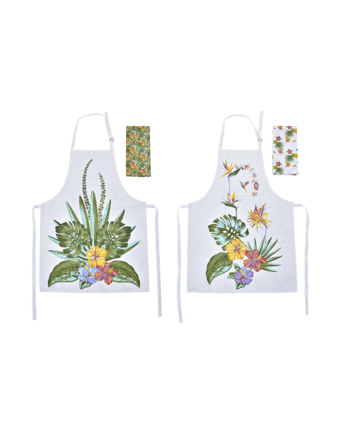 DELANTAL SET 2 ALGODON 60X80X0,1 TROPIC GARDEN 2 S