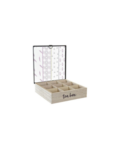 CAJA INFUSIONES MDF 24,5X24,5X6 AFRICA 2 SURT.