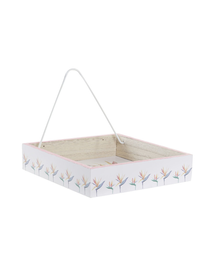SERVILLETERO MDF 18X18X4 TROPIC GARDEN 2 SURT.