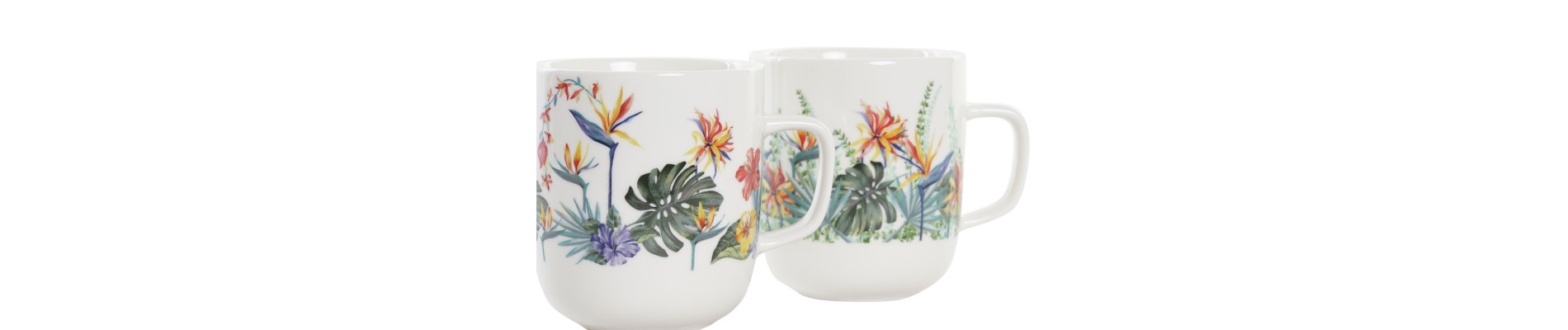 MUG PORCELANA 11,5X8,5X10 380ML, TROPIC GARDEN 2 S