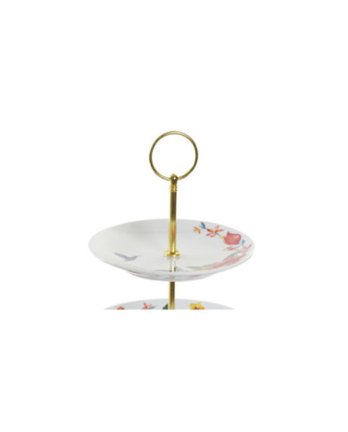 FRUTERO PORCELANA METAL 27X27X34 3PISOS TROPIC
