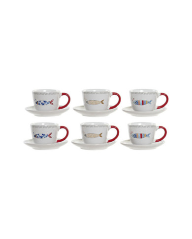 CAFE SET 6 GRES METAL 20X20X21 180 ML, COSTA