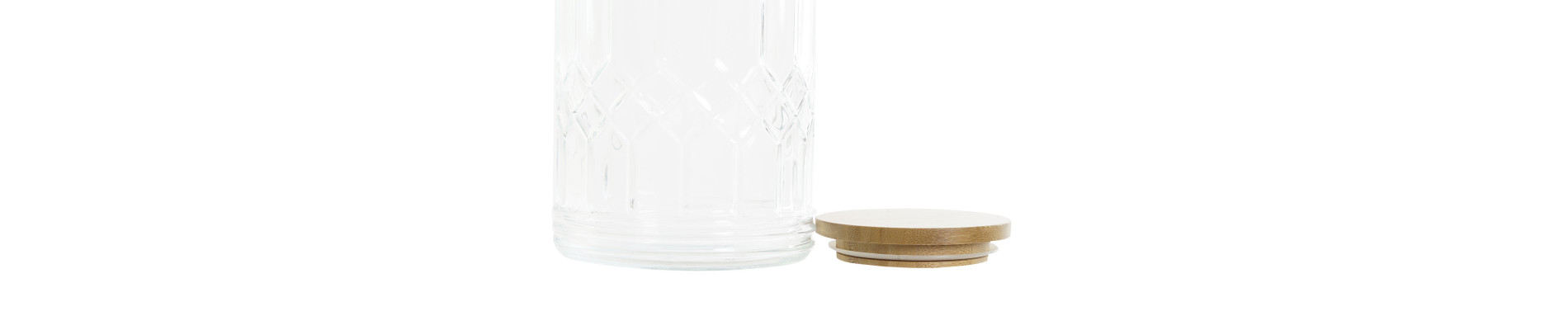 BOTE CRISTAL BAMBU 13,6X13,6X27,5 2700ML,