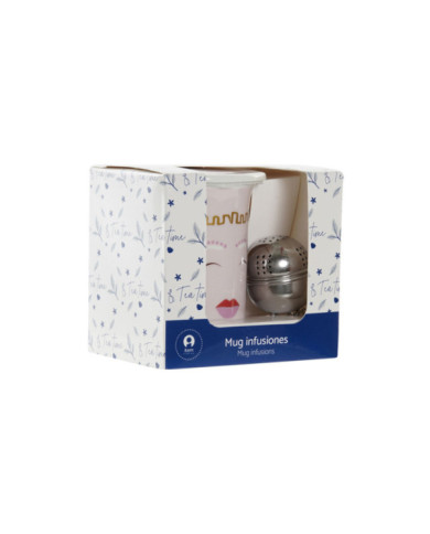 MUG INFUSIONES PORCELANA 10,5X8X11 280ML 2 SURT.