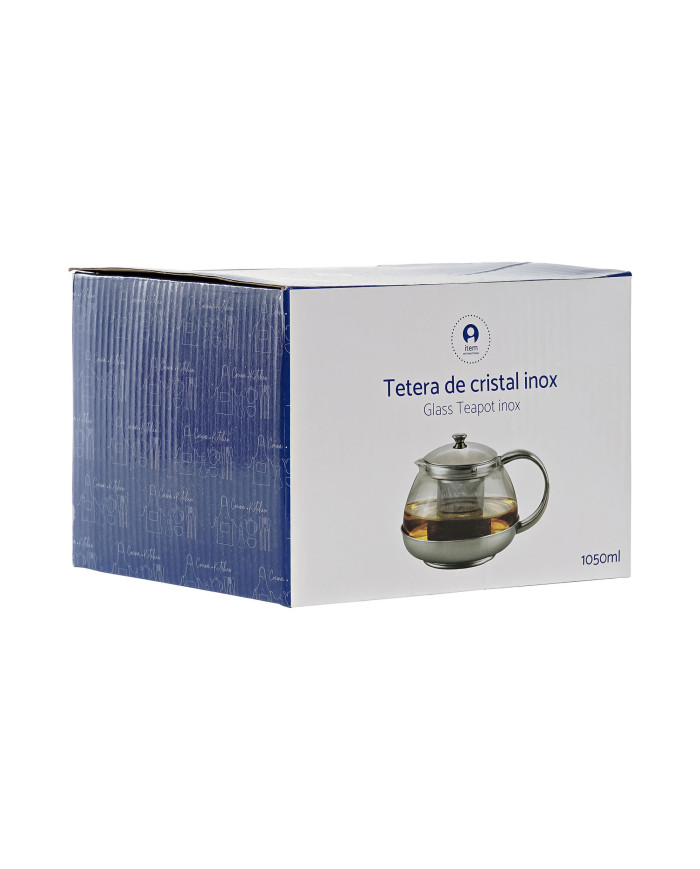 TETERA CRISTAL INOX 18X14X12 1050ML INFUSIONADORA