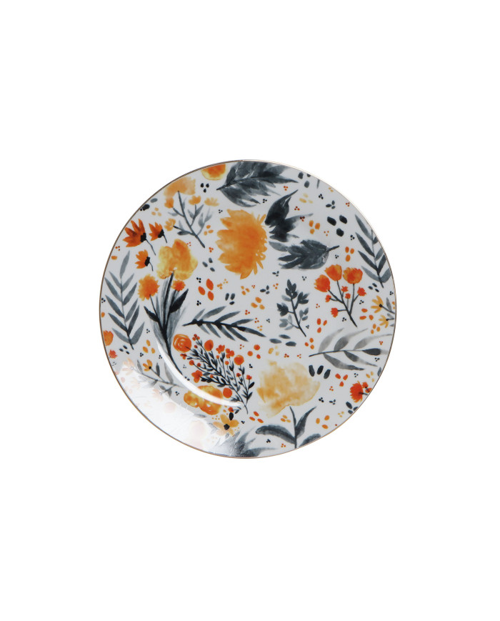 PLATO PORCELANA 27X27X2,5 PLATO PORCELANA FLORES 2