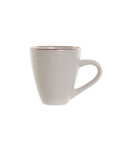 MUG GRES 13,5X9,5X10,5 340ML, RELIEVE BEIGE