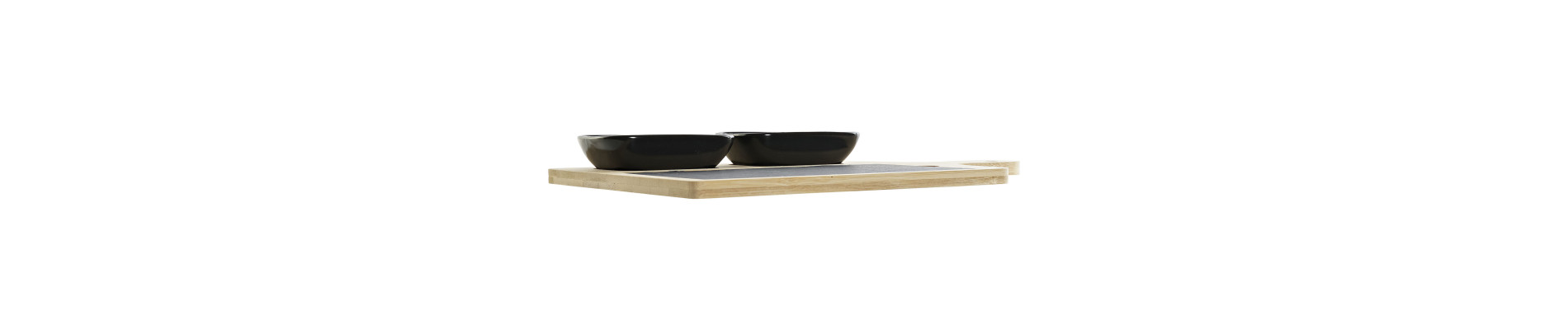 TABLA APERITIVO SET 4 BAMBU PIZARRA 33X19,7X3,5