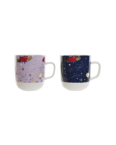 MUG PORCELANA 12X8,5X10 380ML, GOOD LUCK 2 SURT.