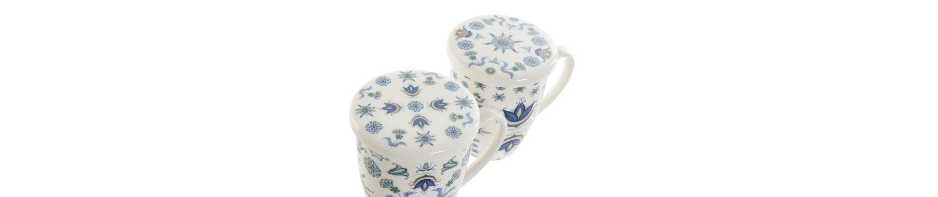 MUG INFUSIONES PORCELANA 12X9X11 380ML, AZULEJOS 2