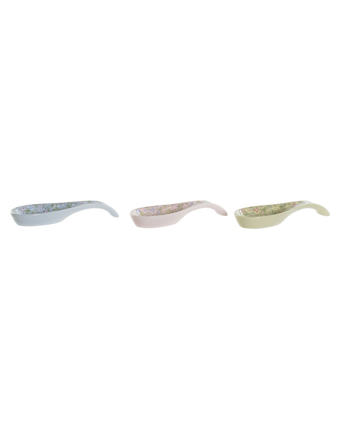 SOPORTE CUCHARA DOLOMITE 23X8X3 75 FLORES 3 SURT.
