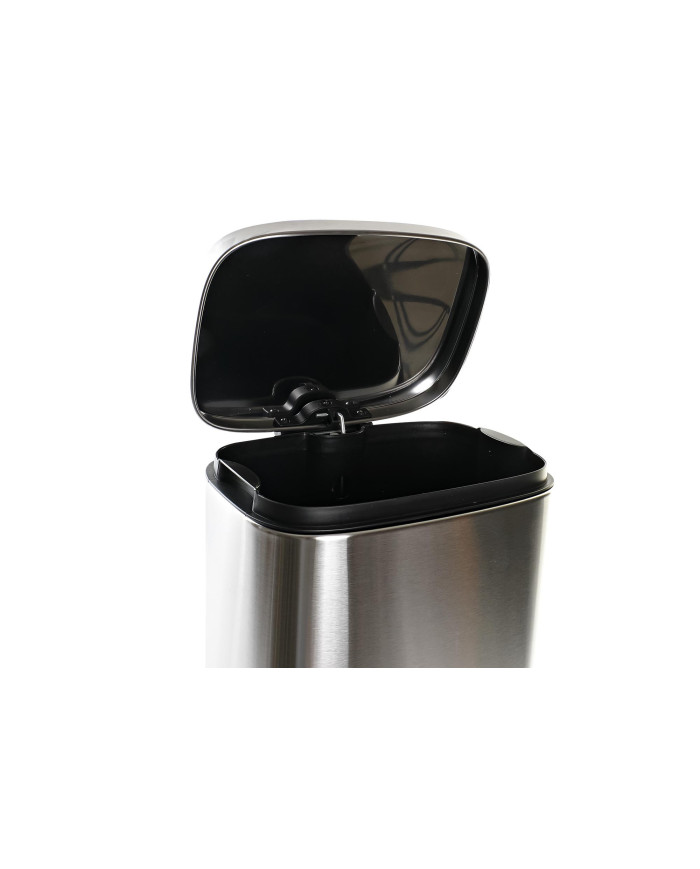 PAPELERA INOX PP 28,6X25,2X38,4 12L, MATE PLATEADO