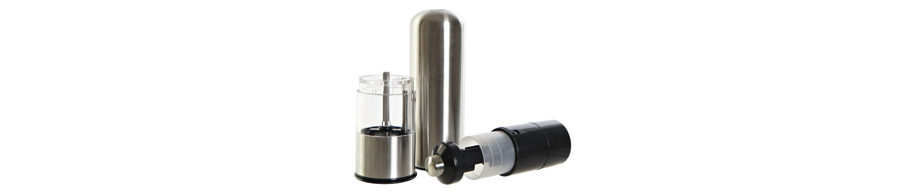 PIMENTERO INOX CRISTAL 5,2X5,2X23 4XAA ELECTRICO