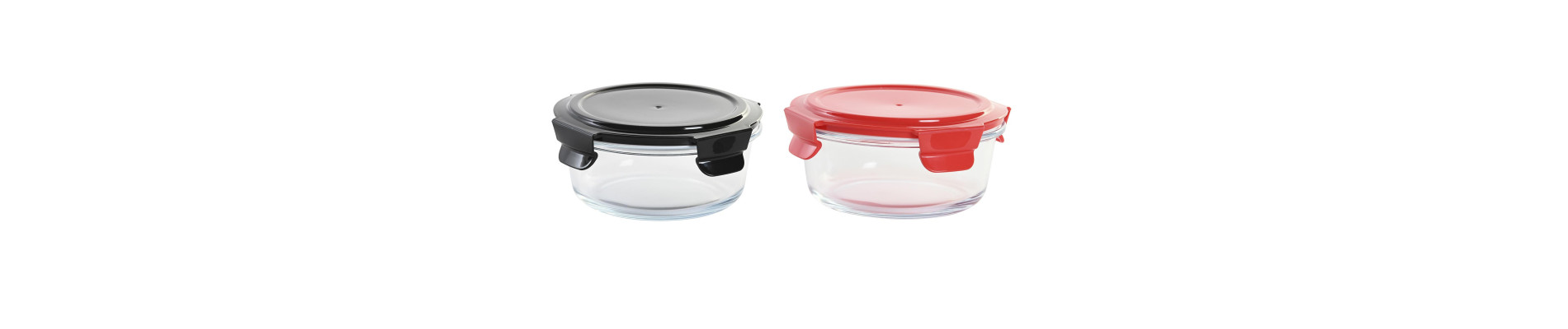 RECIPIENTE BOROSILICATO 15X15X6,2 620ML. 2 SURT.